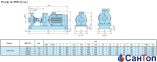 Відцентровий консольний насос Calpeda N 40-160C/A (2.2 кВт, напір max 23 м) з осьовим всмоктуванням 3