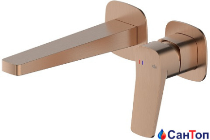 Смеситель для умывальника Armatura Malaga Brushed Rose Gold скрытого монтажа