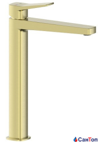 Змішувач для умивальника Armatura Malaga Brushed Light Gold (високий)