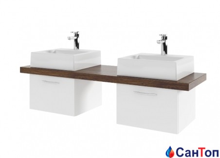 Подвійна консоль без отвору, дуб 150 AQUAFORM MERIDA