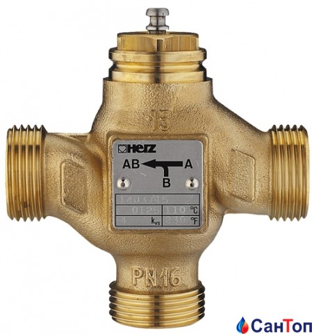 Триходовий змішувально- розподільчий клапан Herz G 2 3/4
