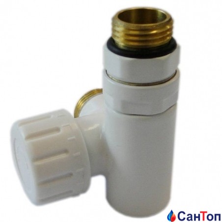 Клапан SCHLOSSER Combi Plus термостатичний, білий, форма права GW M22x1,5 x 16 × 2