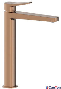 Змішувач для умивальника Armatura Malaga Brushed Rose Gold (високий)