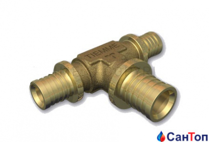 Пресс тройник редкуционный Tiemme 25x3.5-20x2.8-20x2.8