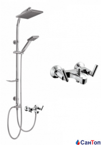 Душова система Armatura Gaja зі змішувачем для ванни Harmonic