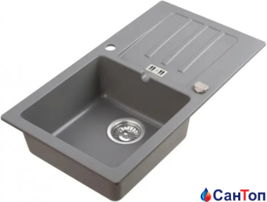 Гранітна кухонна мийка AXIS Malibu 40, moonlight grey