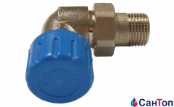 Термостатичний клапан нікельований осьовий-лівий SCHLOSSER DN 15 GZ 1/2xM22x1,5GZ