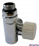 Клапан SCHLOSSER Combi Plus термостатический, цвет хром, форма левая GW M22x1,5 x 15×1