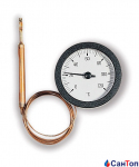 Термометр WATTS TC 50/100 (52 мм, 0-120 °С) дистанційний з капілярною трубкою 1000 мм