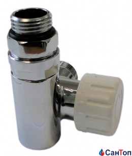 Клапан SCHLOSSER Combi Plus термостатический, хром, форма левая GW M22x1,5x16x2