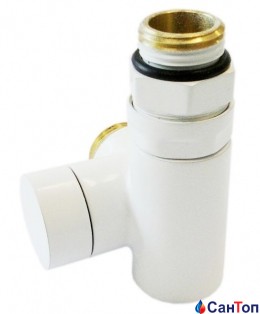 Клапан зворотного потоку SCHLOSSER  Combi Plus, білий, форма права GW M22x1,5 x GW 1/2