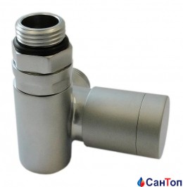 Клапан SCHLOSSER Combi Plus з ручним регулюванням, колір сатин, форма ліва GW M22x1,5 x 15 × 1