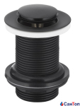 Донний клапан Armatura чорний для умивальника (Ø 62 мм) без переливу