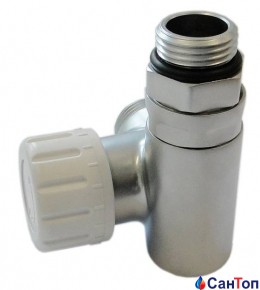 Клапан SCHLOSSER Combi Plus термостатический, сатин, форма правая GW M22x1,5 x 15×1