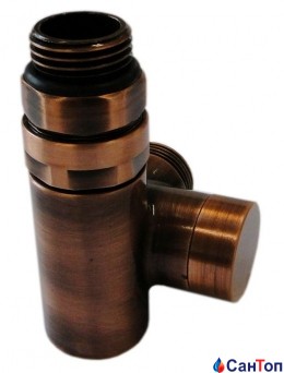 Клапан обратного потока SCHLOSSER  Combi Plus , античная медь, форма левая GW M22x1,5 x 15×1