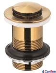 Донний клапан для умивальника Armatura Klik-Klak Gold (Ø 62 мм) без переливу