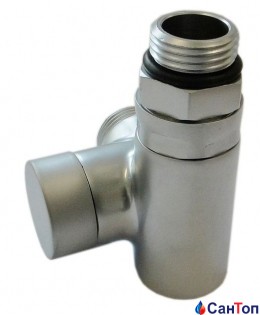 Клапан обратного потока SCHLOSSER  Combi Plus , цвет сатин, форма правая GW M22x1,5 x 15×1