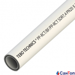 Труба PP-RCT Tebo поліпропіленова Basalt PN 20-20 мм (колір білий, штанга 4м.)