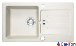 Гранітна кухонна мийка AXIS Malibu 40, moonlight grey