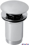 Донний клапан Armatura для умивальника (Ø 65 мм) з отвором для переливу