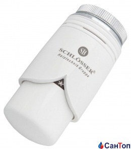 Термостатическая головка SCHLOSSER SH Brillant, цвет белый (М30х1,5)