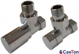 Комплект клапанів SCHLOSSER з ручним регулюванням Форма кутова Хром GW M22x1,5 x 15 × 1
