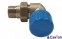 Термостатический клапан никелированный фигура осевая-правая SCHLOSSER DN 15 GZ 1/2xGW1/2