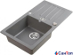 Гранитная кухонная мойка AXIS Malibu 40, moonlight grey